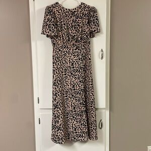 Cheetah Print Maxi Dress with Slit